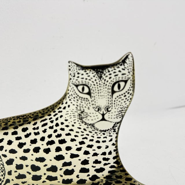 Black Large Mid-Century Modern Resin Leopard by Abraham Palatnik, Brazil, 1970s For Sale - Image 8 of 18