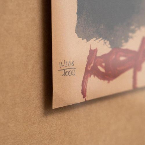 Black Antoni Tàpies, Abstract Black and Red Composition, Lithograph on Paper, Framed For Sale - Image 8 of 17