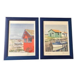 H. Deuil, Coastal Scenes, 2000s, Lithographs, Set of 2 For Sale