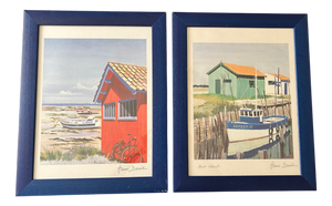 H. Deuil, Coastal Scenes, 2000s, Lithographs, Set of 2
