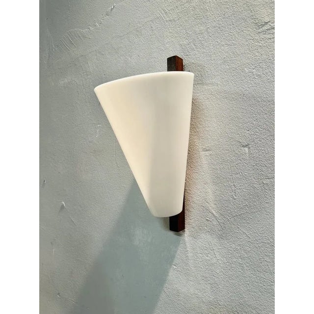 Teak and acrylic wall lamps designed by Hans-Agne Jakobsson in the 1950s and produced by his company AB Markaryd, Sweden....