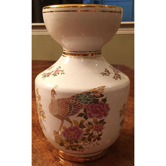 Vintage hand made 24k gold plated pottery Vase.The gold is intact,no chips or crack lines.