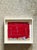 Mid-Century Modern Vintage Framed Red Abstract Painting For Sale - Image 3 of 14