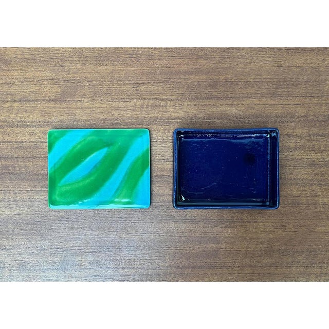 Mid-Century German Tosca Sorena 4711 Collectors Ceramic Box with Lid, 1960s For Sale - Image 4 of 18