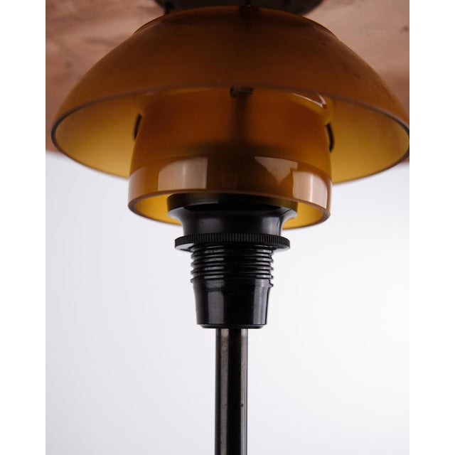 Metal Model Ph 3.5/2 Table Lamp in Copper with Amber Shades from Poul Henningsen, 1930s For Sale - Image 7 of 10