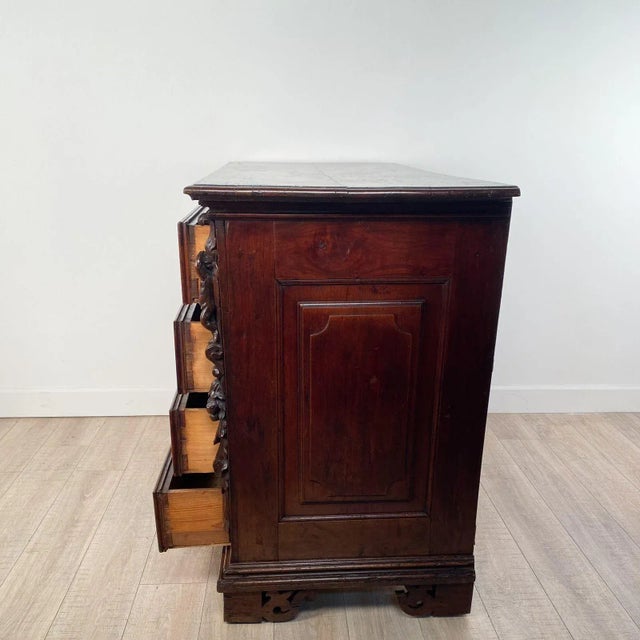 Baroque Chest of Drawers / Commode, Italy or Spain Circa 1700 For Sale - Image 4 of 11