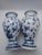 Ceramic Pair of 1980s Asian Blue & White Vases For Sale - Image 7 of 9
