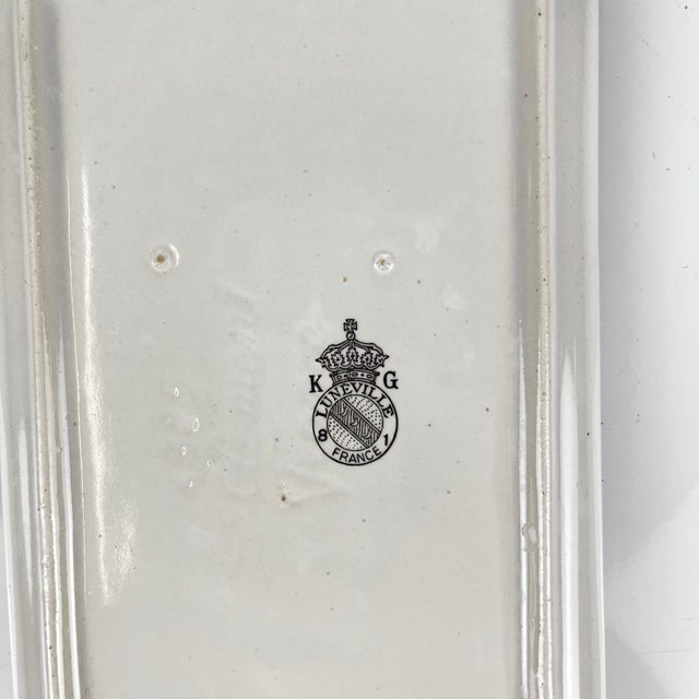 Reverbère Butter Dish in Earthenware from KG Lunéville, 1980s For Sale - Image 6 of 7