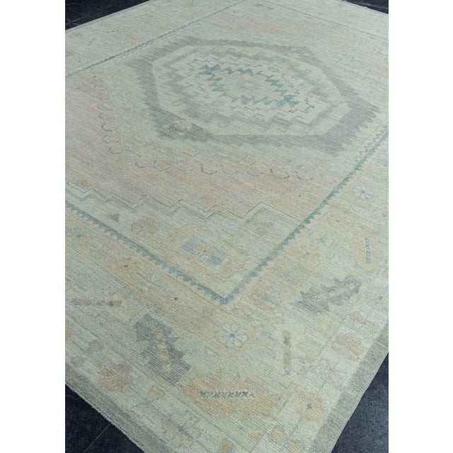 Turkish Turkish Oushak Rug 9' x 12' #19375 For Sale - Image 3 of 8