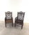 Hollywood Regency Set of 2 Vintage Mid 20th Century Bamboo Brighton Pavilion Arm Chairs For Sale - Image 3 of 10