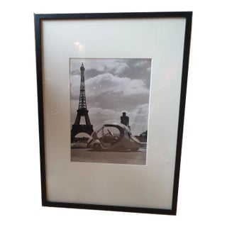 Robert Doisneau, Paul Arzens' Electric Egg in Front of the Eiffel Tower, 1980, Silver Gelatin Print For Sale