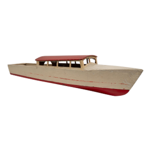 Early 19th Century Hand-Painted Pond Boat Model, Nautical Construction