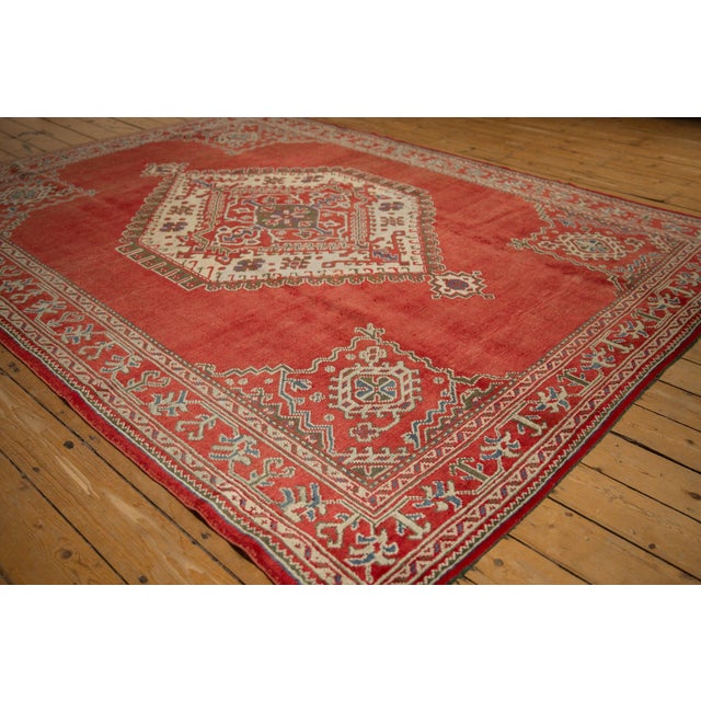 Traditional Distressed Oushak Carpet - 7'5" X 9'8" For Sale - Image 3 of 8