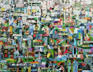 "Sublime - 709" Contemporary Abstract Mixed-Media Painting by TaeHo Kang