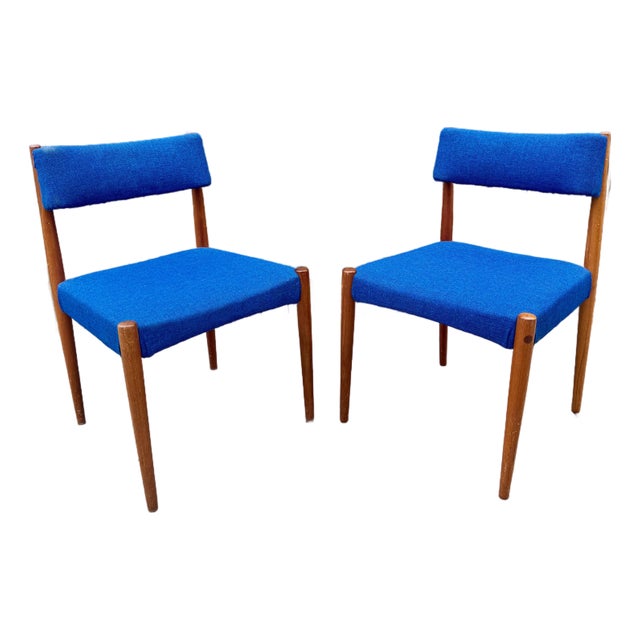 Vintage Teak Dining Chairs by Groot Landeweer, a Pair For Sale