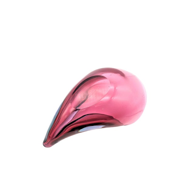 1960s Mid-Century Murano Glass Sommerso Shell Bowl by Flavio Poli for Seguso, 1956 For Sale - Image 5 of 8