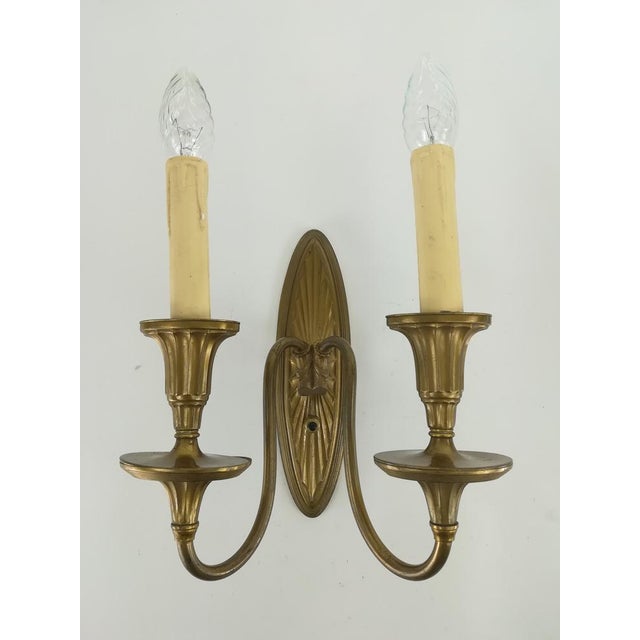 Wall lamps with impressive original patina. Re-electrified according to today's security standard. Socket: E14. European...