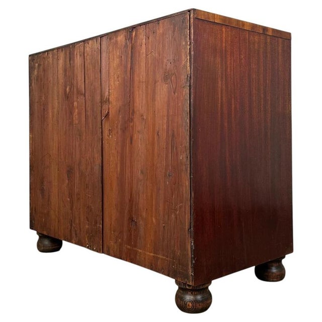 Antique Mahogany Bow Front Chest of Drawers, 1700s For Sale - Image 6 of 12