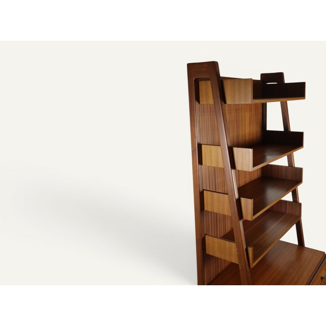 Vintage Italian Wood Bookcase, 1960s For Sale - Image 15 of 18