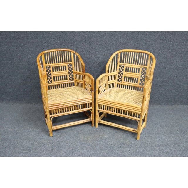 Mid-Century Modern Bamboo & Cane Lounge Chair/Pair For Sale - Image 3 of 10