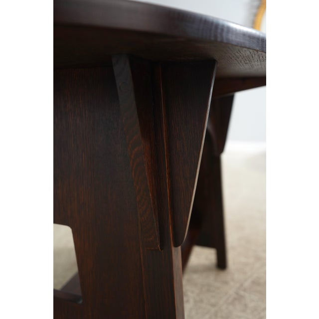 Stickley Oak Mission Oak Limbert Library Table For Sale - Image 13 of 15