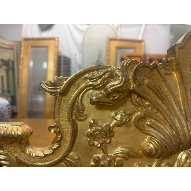 Md-Century Italian English Georgian Style Trumeau Giltwood Chinoiserie Mirror For Sale - Image 11 of 12