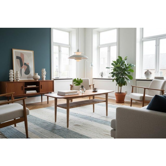Danish Coffee Table attributed to Børge Mogensen for Fredericia Stolefabrik, 1950s For Sale - Image 12 of 14