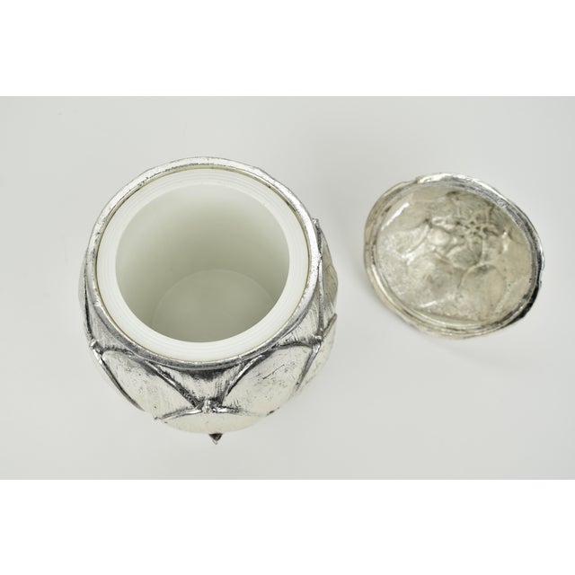Metal Silver Artichoke Ice Bucket by Mauro Manetti, 1970s For Sale - Image 7 of 12