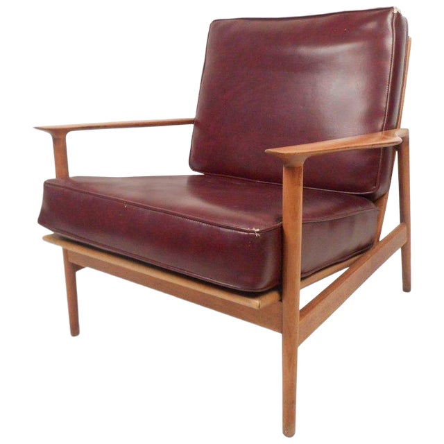 MidCentury Modern Danish Teak Lounge Chair Chairish
