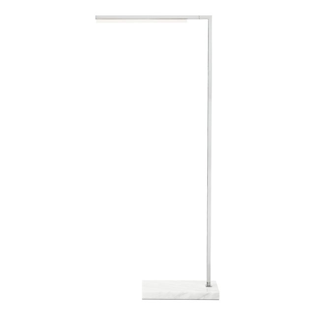 Contemporary Visual Comfort Modern Klee 43 Floor Lamp LED Polished Nickel and Marble For Sale - Image 3 of 3