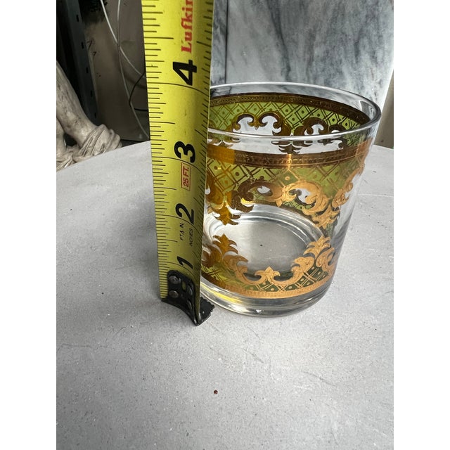 1970s 1970s Culver 22kt Gold Lowball Cocktail Glass For Sale - Image 5 of 7
