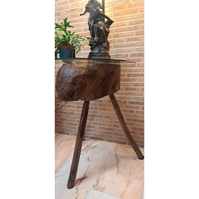 Primitive Side Table, 1900 For Sale - Image 10 of 11
