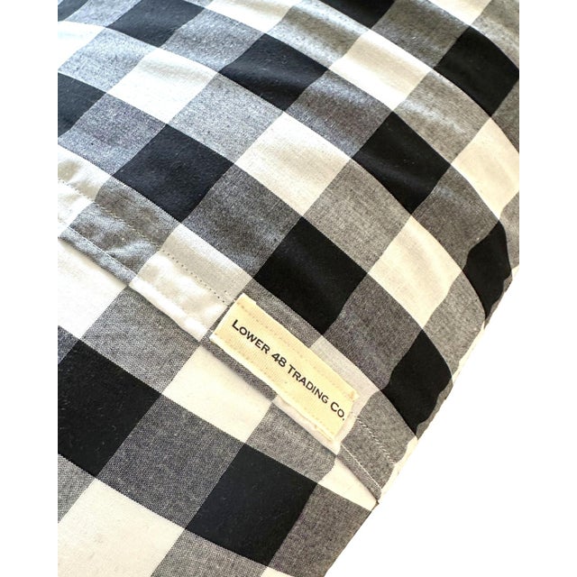 American Washington Blaine Vintage Large Pennant on New Woven Throw Pillow For Sale - Image 3 of 3