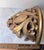Vintage Ornate Gold Wall Mirror Set With Shelf and Candleholders For Sale - Image 11 of 11