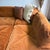 Copper Vintage Selig of Monroe Playpen Modular Conversation Pit Sectional in Original Rust Velvet For Sale - Image 8 of 18