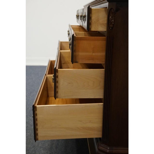 Brown Ethan Allen Georgian Court Solid Cherry Traditional Style 66" Ten Drawer Dresser 11-5213 For Sale - Image 8 of 13