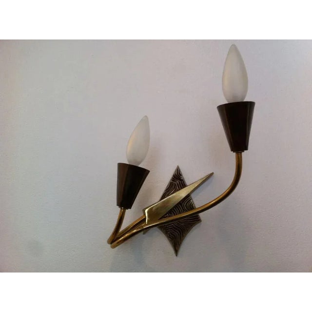 Pair of French 1970s Appliques or Sconces For Sale - Image 9 of 11