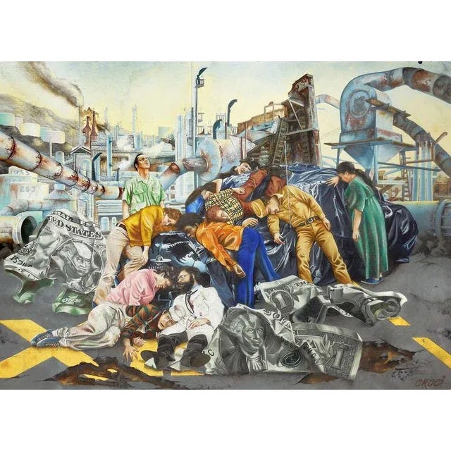 Gray 'The Fall of America' by Ron Croci, Illustrator, Beat, Allen Ginsberg For Sale - Image 8 of 8