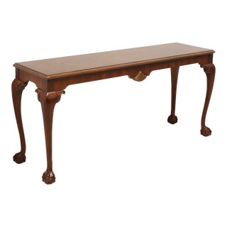 Gordon's Late 20th Century Flame Mahogany Chippendale Console Sofa Table For Sale