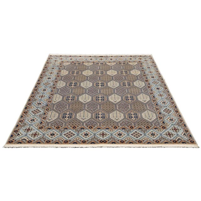 Hand-knotted Nain rug | Knot density: approx. 500,000 knots/m² | Material: 100% virgin wool with silk | Size: 204 x 299 cm...