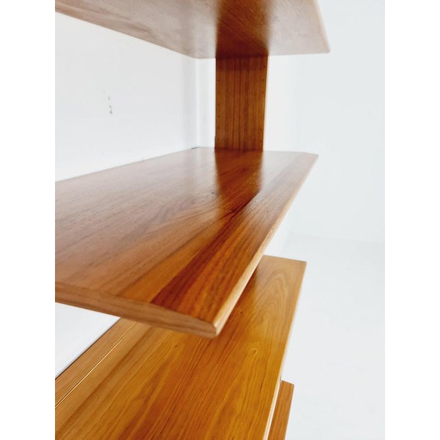 Vintage German Walnut Bookshelf, 1960s For Sale - Image 9 of 11