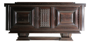 Art Deco Oak Sideboard in the style of Charles Dudouyt, France, 1930s