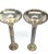 Metal Vintage Silver-Plated Candle Holders - a Pair For Sale - Image 7 of 12