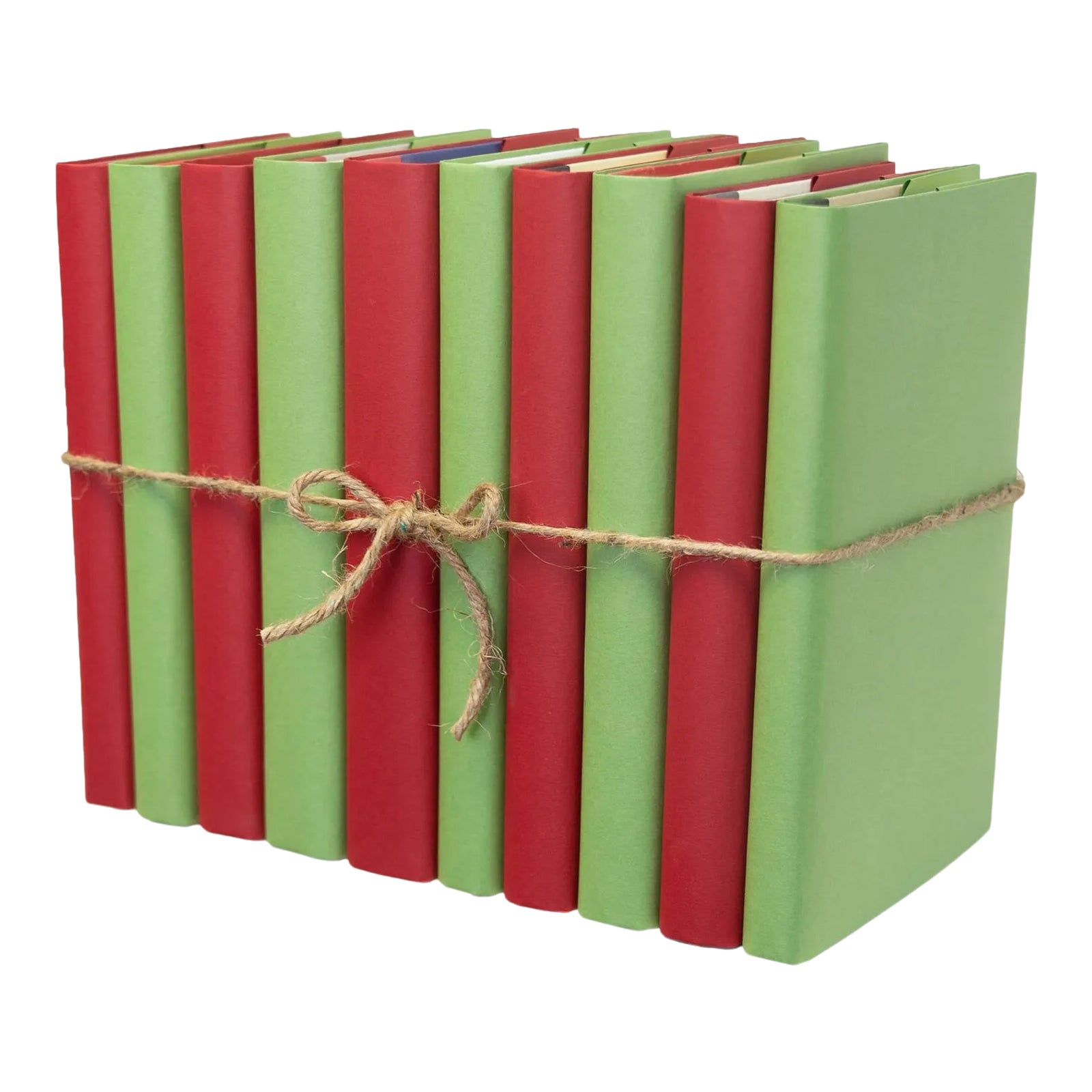Decorative Books - Happy Holidays Paper Wrapped Book Bundle - 1 Foot of ...