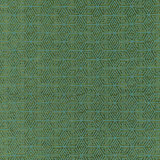 Schumacher Cosmati Chenille Fabric in Boxwood For Sale