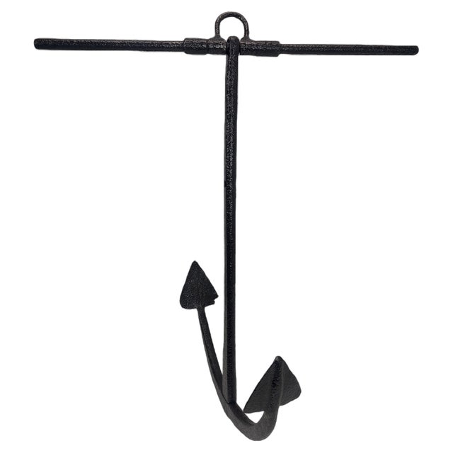 Late 19th Century Wrought Iron Sloop Anchor, the Netherlands, 1890s For Sale