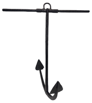 Late 19th Century Wrought Iron Sloop Anchor, the Netherlands, 1890s