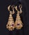 Purple Late 19th Century Gorgeous Italian Etruscan Revival 18k 750 Solid Gold Amethyst Dangle Chandelier Earrings For Sale - Image 8 of 13