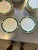 Up for consideration is a beautiful vintage Majesty ceramic plate set with malachite and gold designs. This would look...