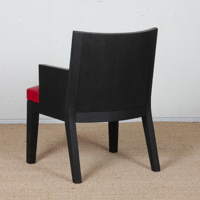 Stall Model Armchair in Leather by Christian Liaigre, 1990 For Sale - Image 6 of 7